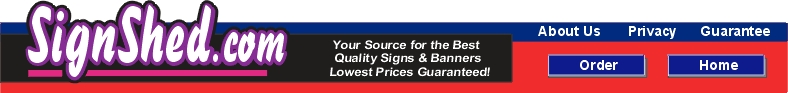 Sign Shed Navigation Bar
